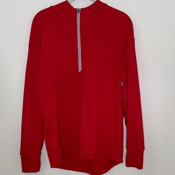 Cutter and Buck 2 Performance Quarter Zip Hoodies Black and Red Women's Large - Picture 7 of 12